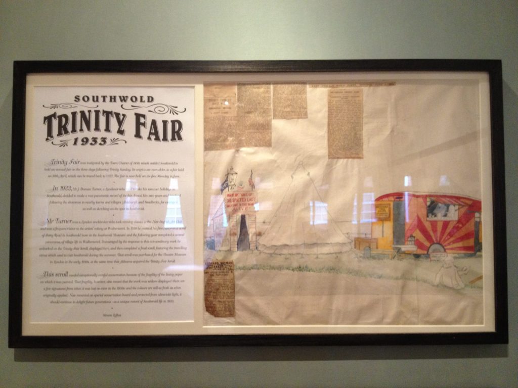 Video footage of the Trinity Fair scroll at Swan Hotel, Southwold